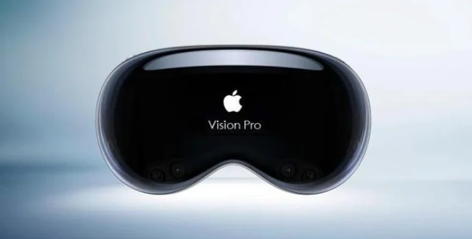 Visual for this record: Apple Vision Pro shows the world through cameras, not glass