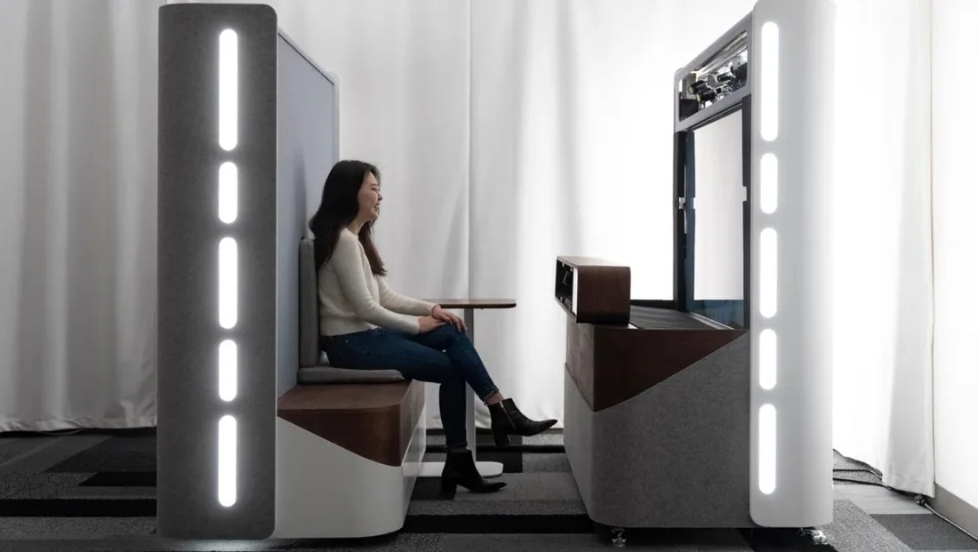 Visual for this record: A light-field booth carried Google's Starline calls