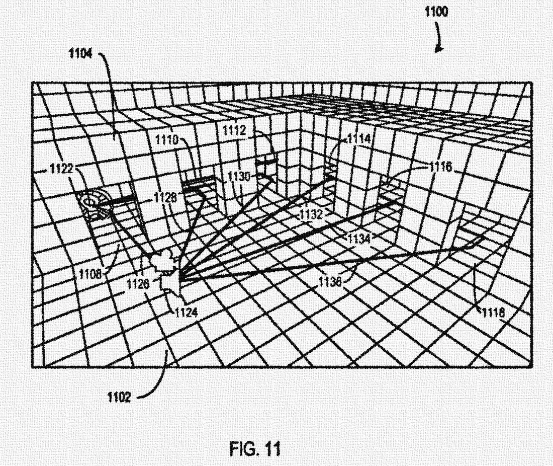 Visual for this record: A patented 2001 screen design lets a room share one 3D view