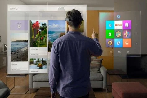 Visual for this record: This headset display is the one that is actually holographic