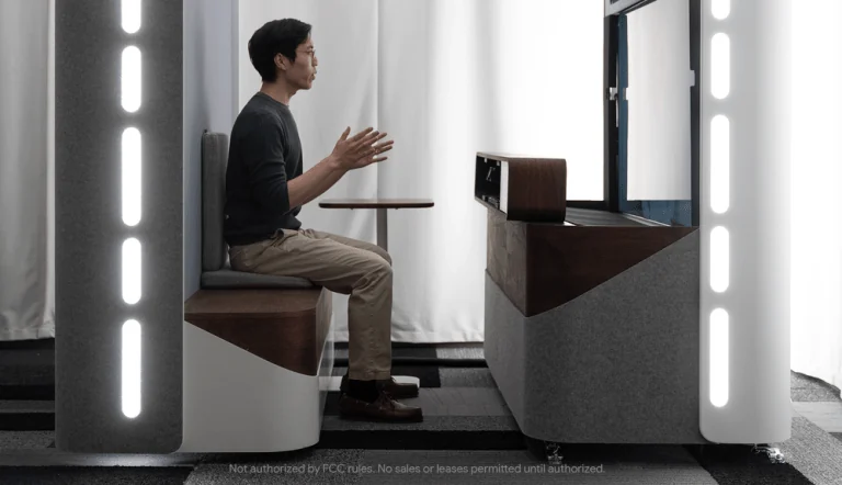 Visual for this record: Google's Starline paper describes a booth, not a headset